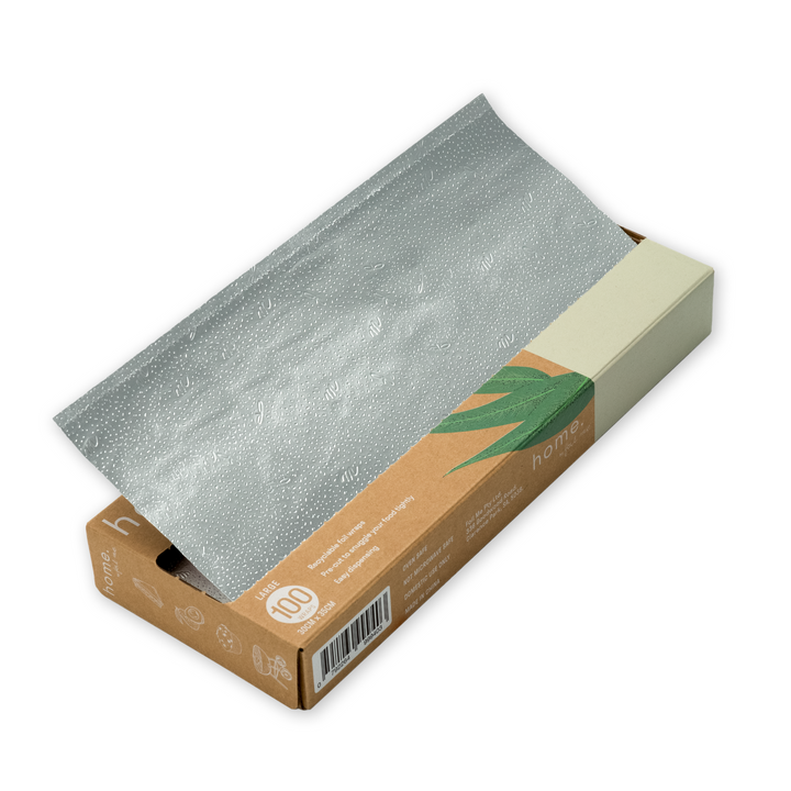 home. by Foil Me Pre-Cut Aluminum Food Foil Sheets - Large 12" x 13.75" x100 Sheets